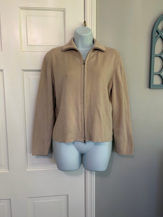 goodclothes Jackets & Blazers - Women's Lightweight Zip-Up Utility Jacket in Beige